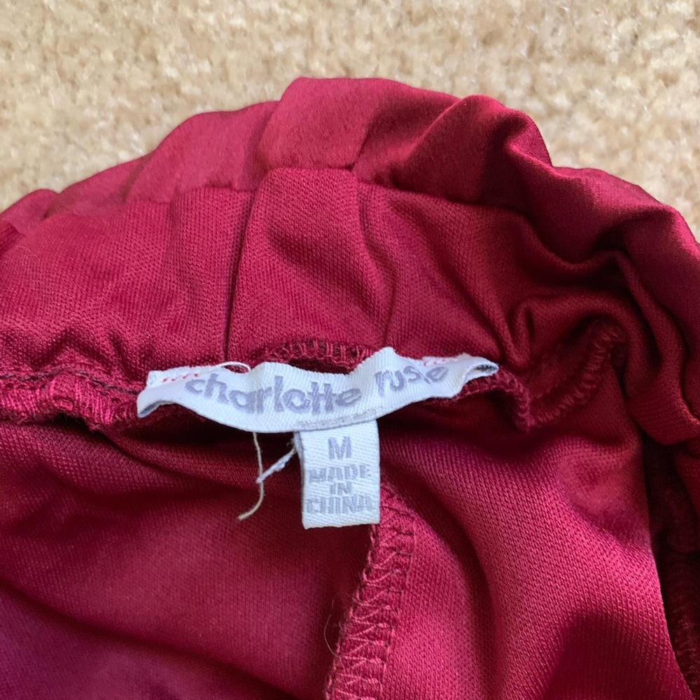 Red Satin Romper - Picture 4 of 4